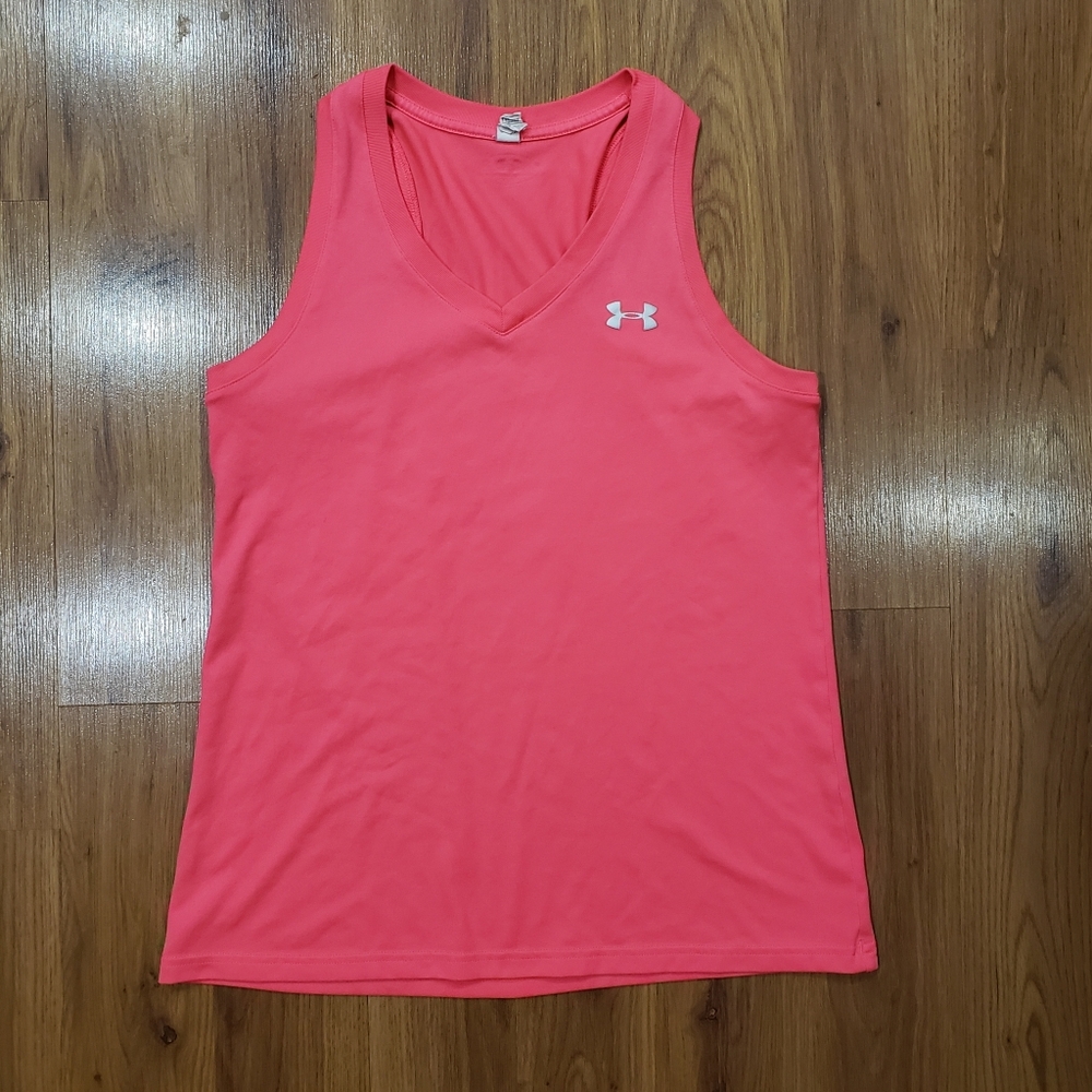 Hot pink Under Armour athletic loose fit tank top